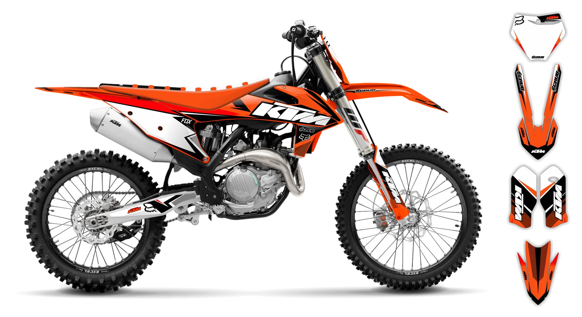 Graphics Kit - KTM - SX SX-F / XC XC-F - 2019-2022 - K14 - ST