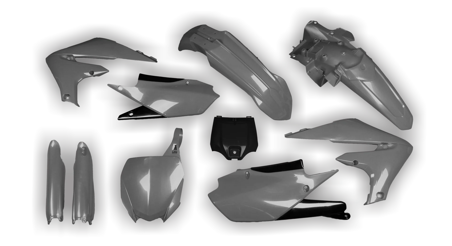 Plastics Kit - Yamaha - YZ250F - 2019-2023 - Full Kit - Grey