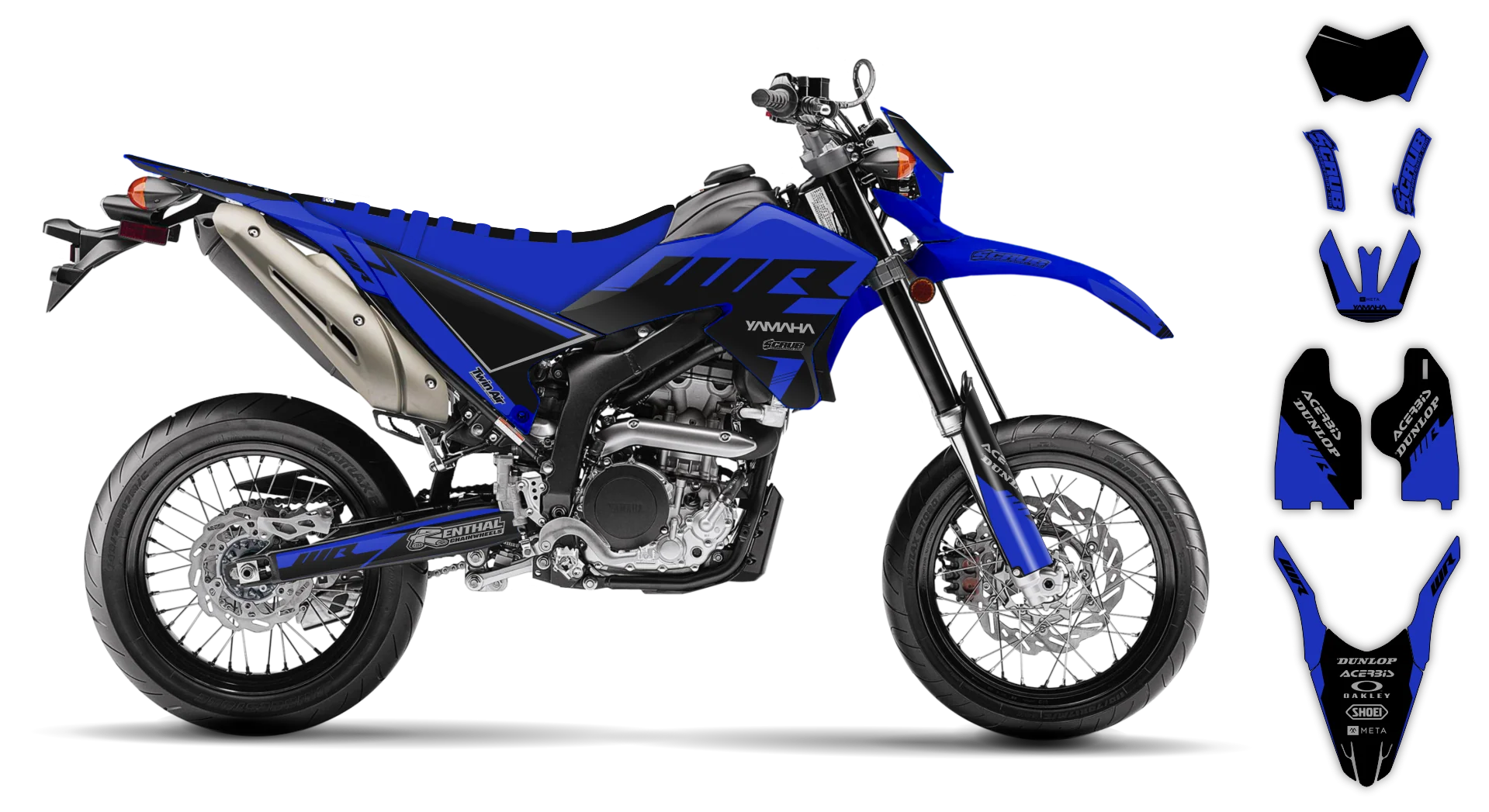 Graphics Kit - Yamaha - WR 250X - 2007-2022 - Nyxet - R1