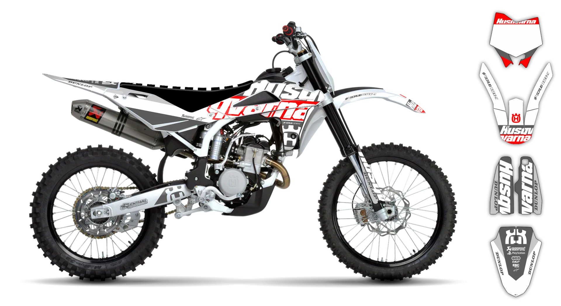 Graphics Kit - Husqvarna 05-13 - CR 50 - 2009-2013 - H-SE1087 - R6