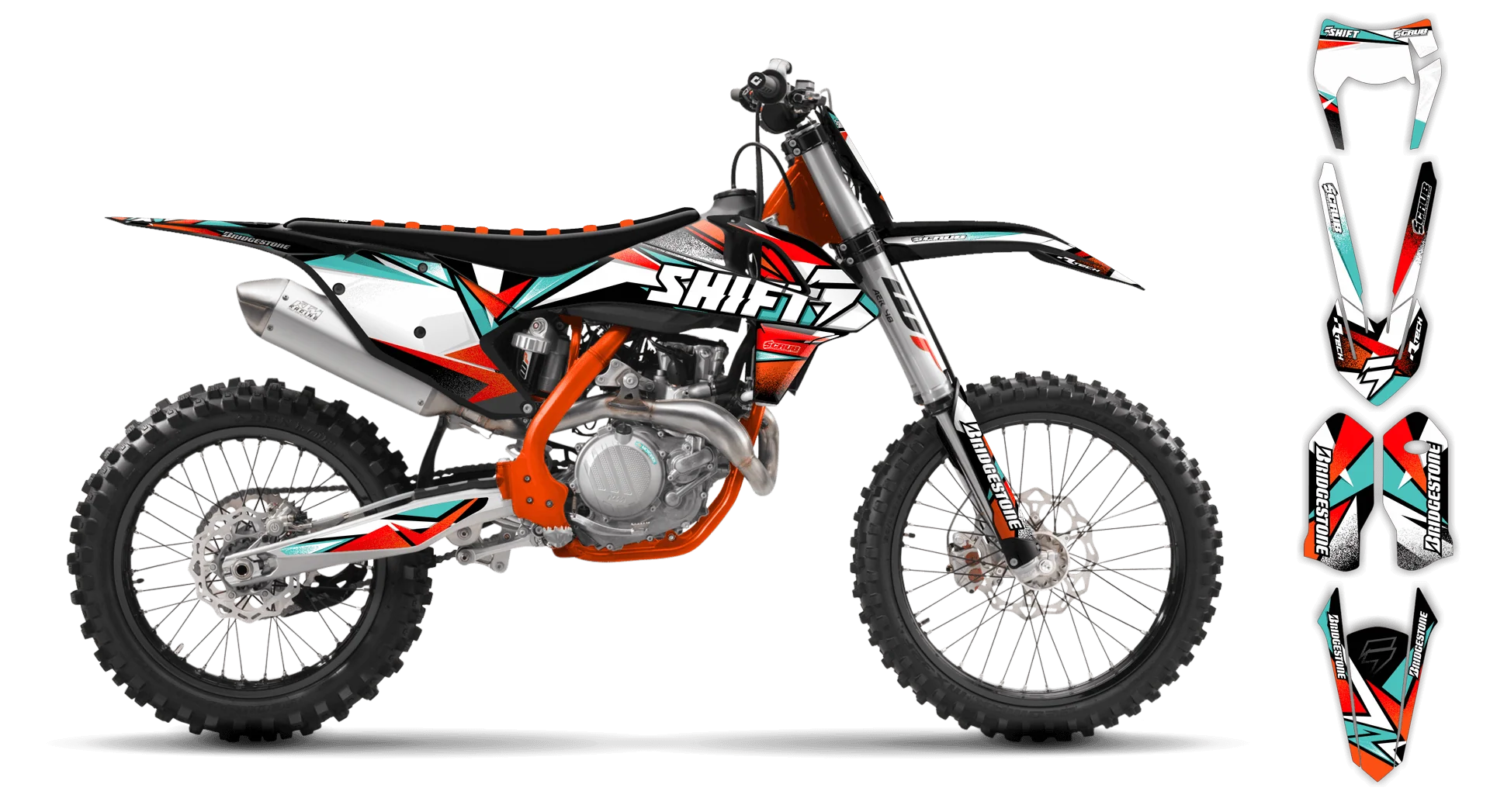 Graphics Kit - KTM - EXC EXC-F / XC-W XCF-W - 2017-2019 - X-Rut - R1