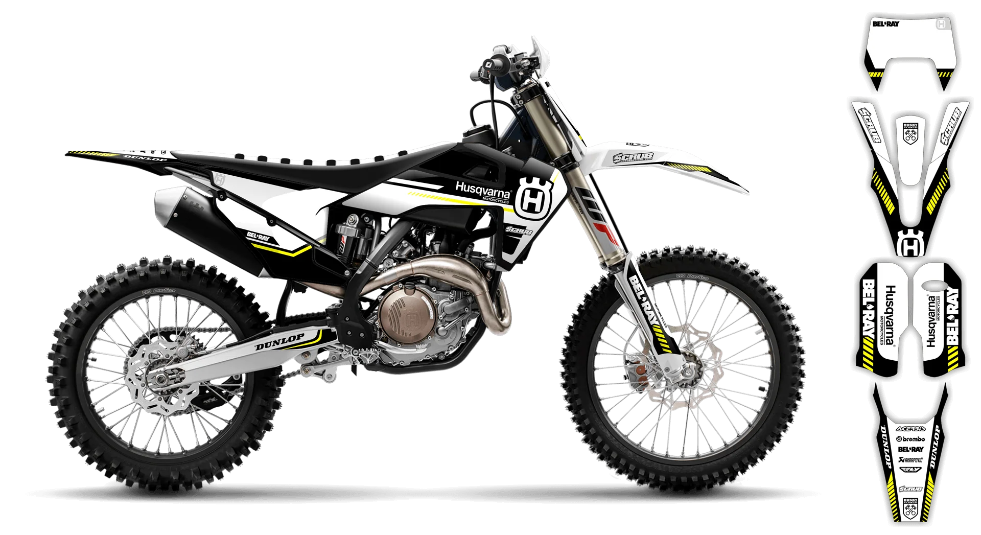 Graphics Kit - Husqvarna 14-> TE-FE Series - 2020-2023 - H5 - R1
