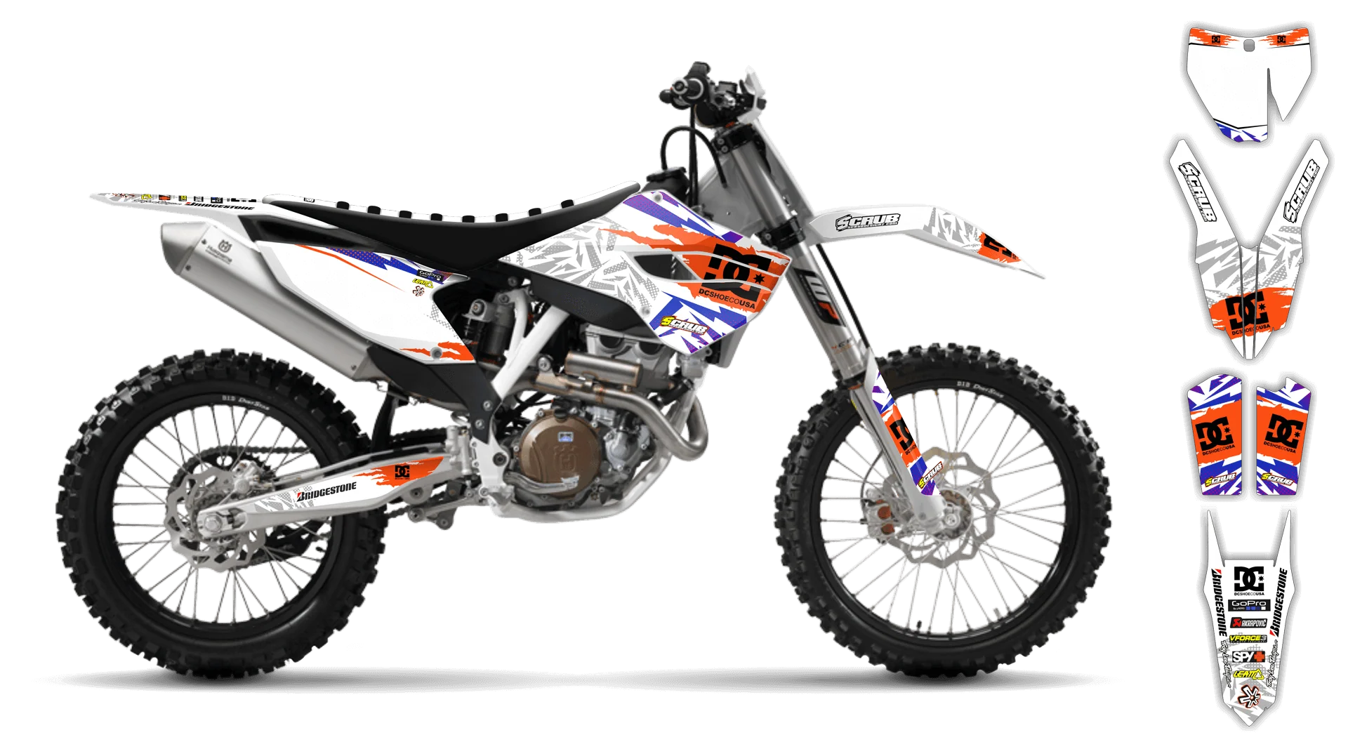 Graphics Kit - Husqvarna 14-> TC-FC-FX Series - 2015 - Kicker - LE