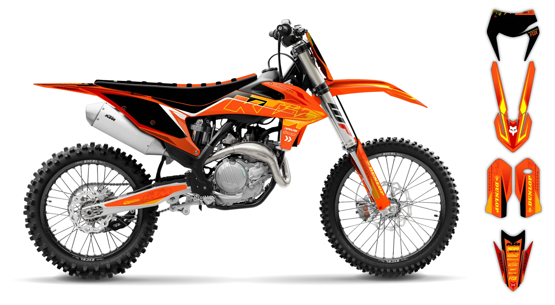 Graphics Kit - KTM - EXC EXC-F / XC-W XCF-W - 2020-2023 - K5 - LE