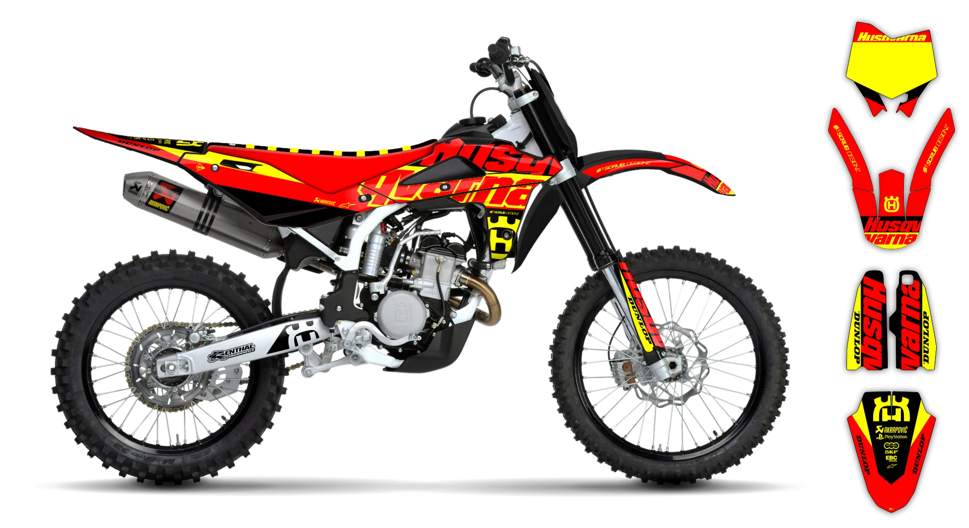 Graphics Kit - Husqvarna 05-13 - CR 50 - 2009-2013 - H-SE1087 - LE