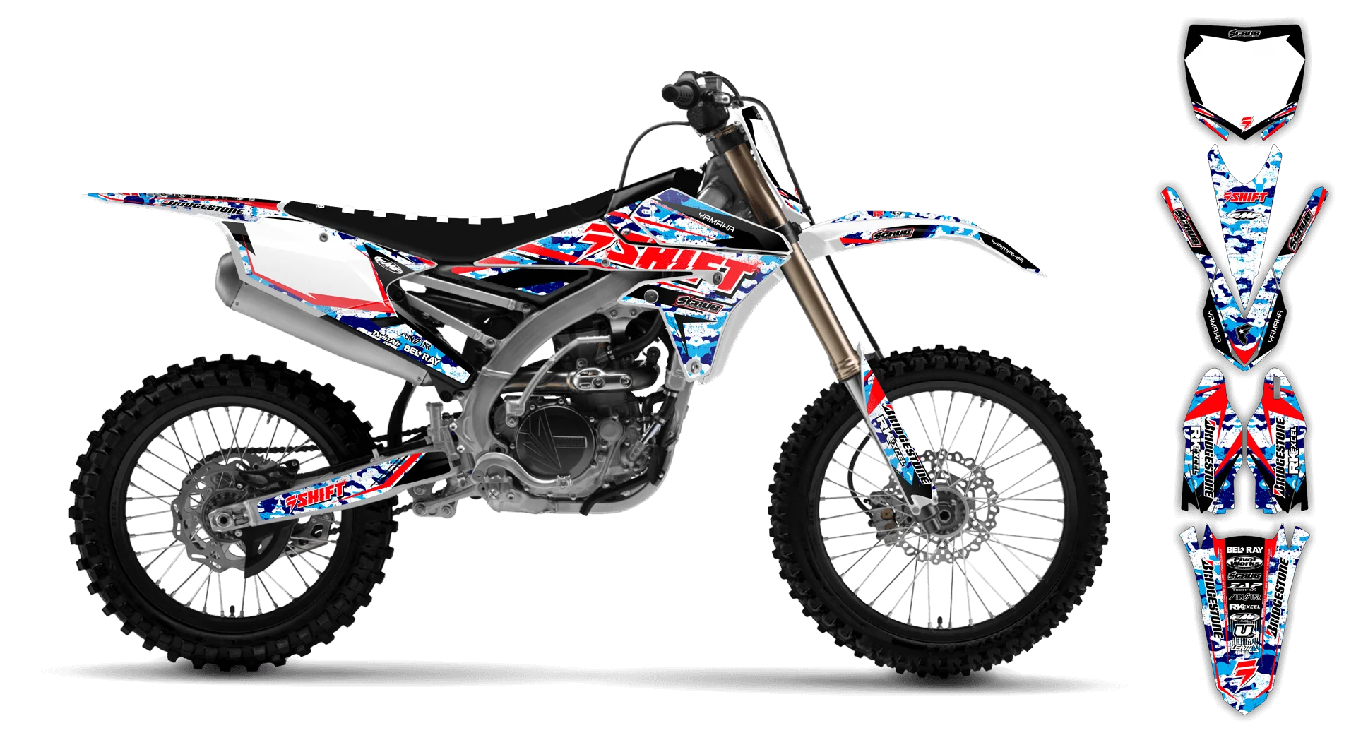 Graphics Kit - Yamaha - YZ450F - 2014-2017 - Step Up - LE