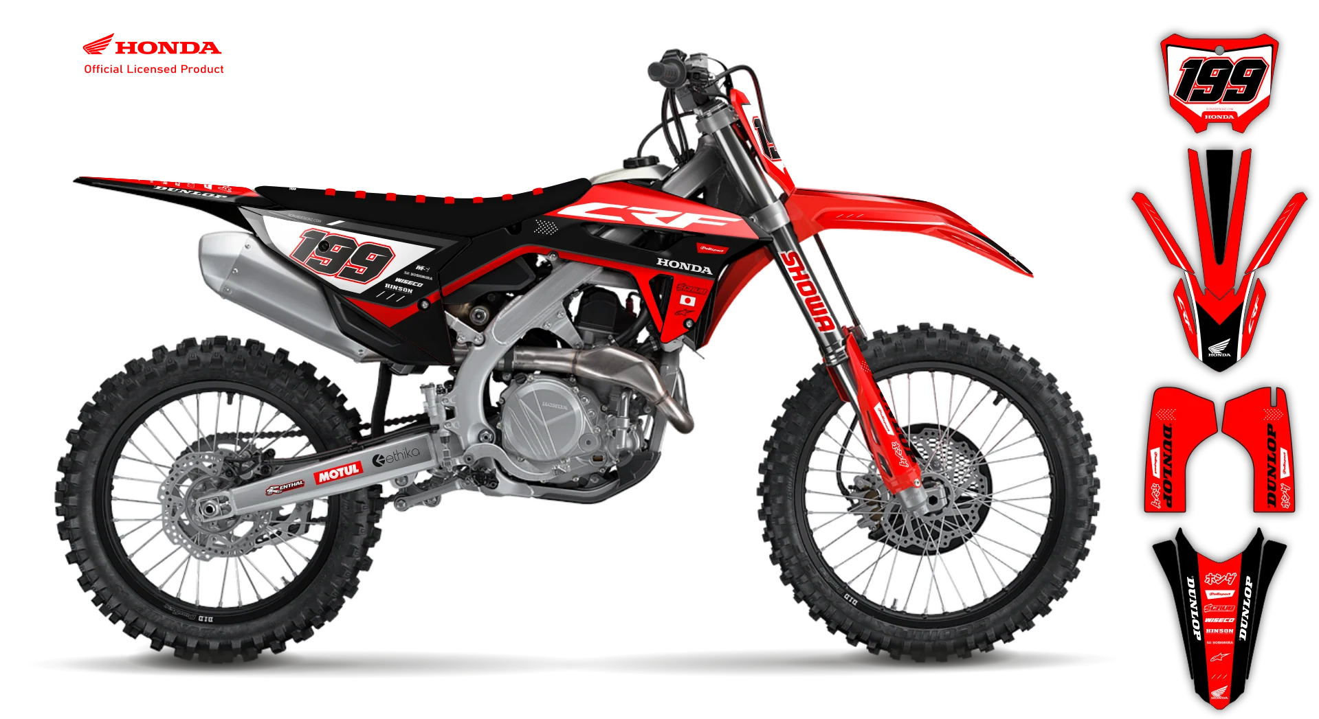 Graphics Kit - Honda - CRF 110 - 2013-2018 - Ninja - LE