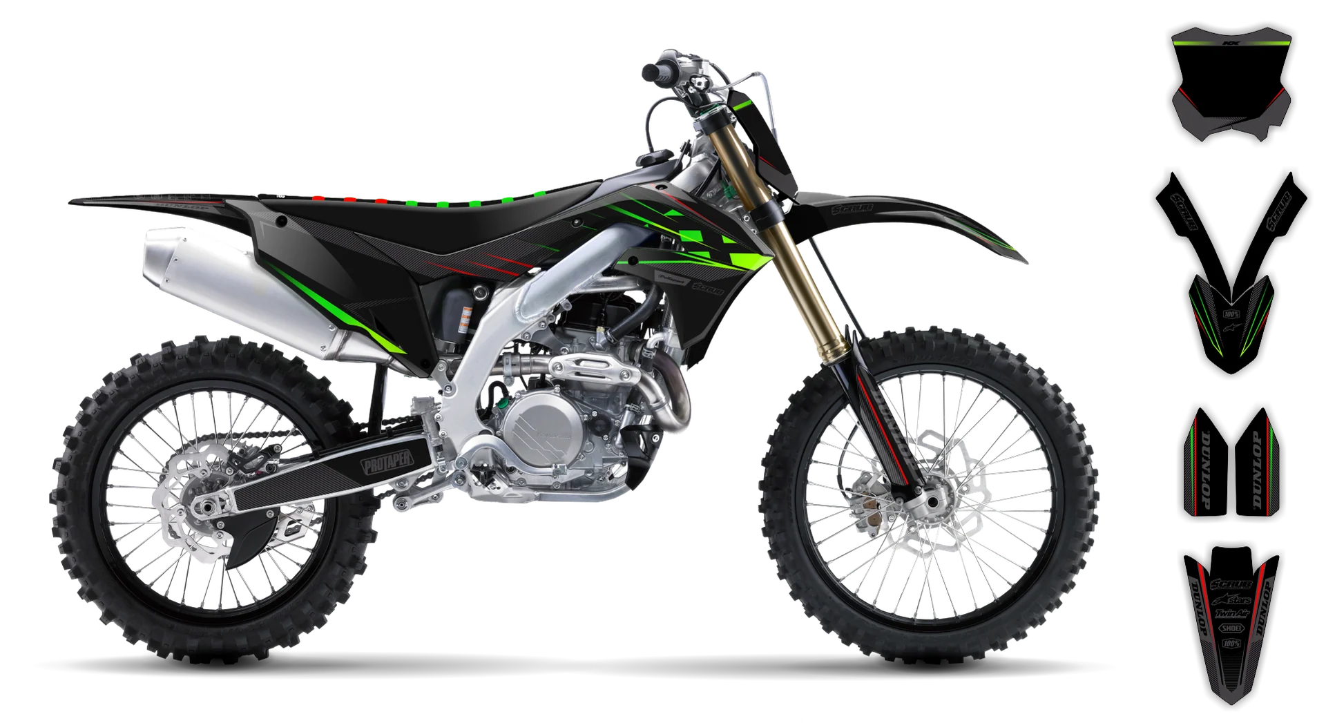 Graphics Kit - Kawasaki - KX 125 - 2003 - SE1067 - LE
