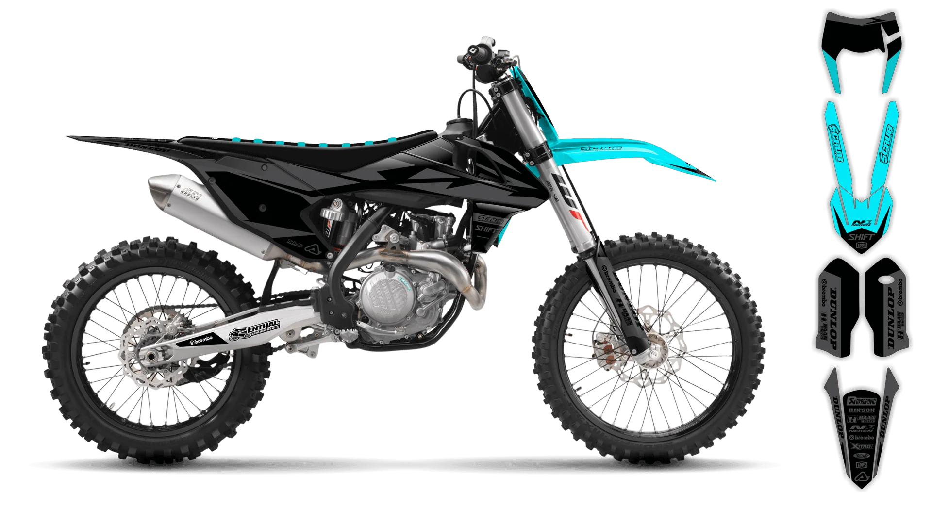 Graphics Kit - KTM - EXC EXC-F / XC-W XCF-W - 2017-2019 - SE1025 - R1