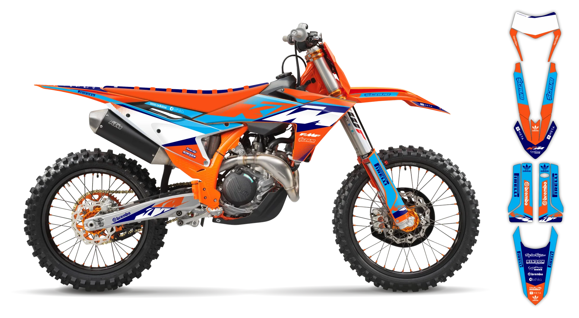 Graphics Kit - KTM - EXC EXC-F / XC-W XCF-W - 2024-2025 - K15 - R3