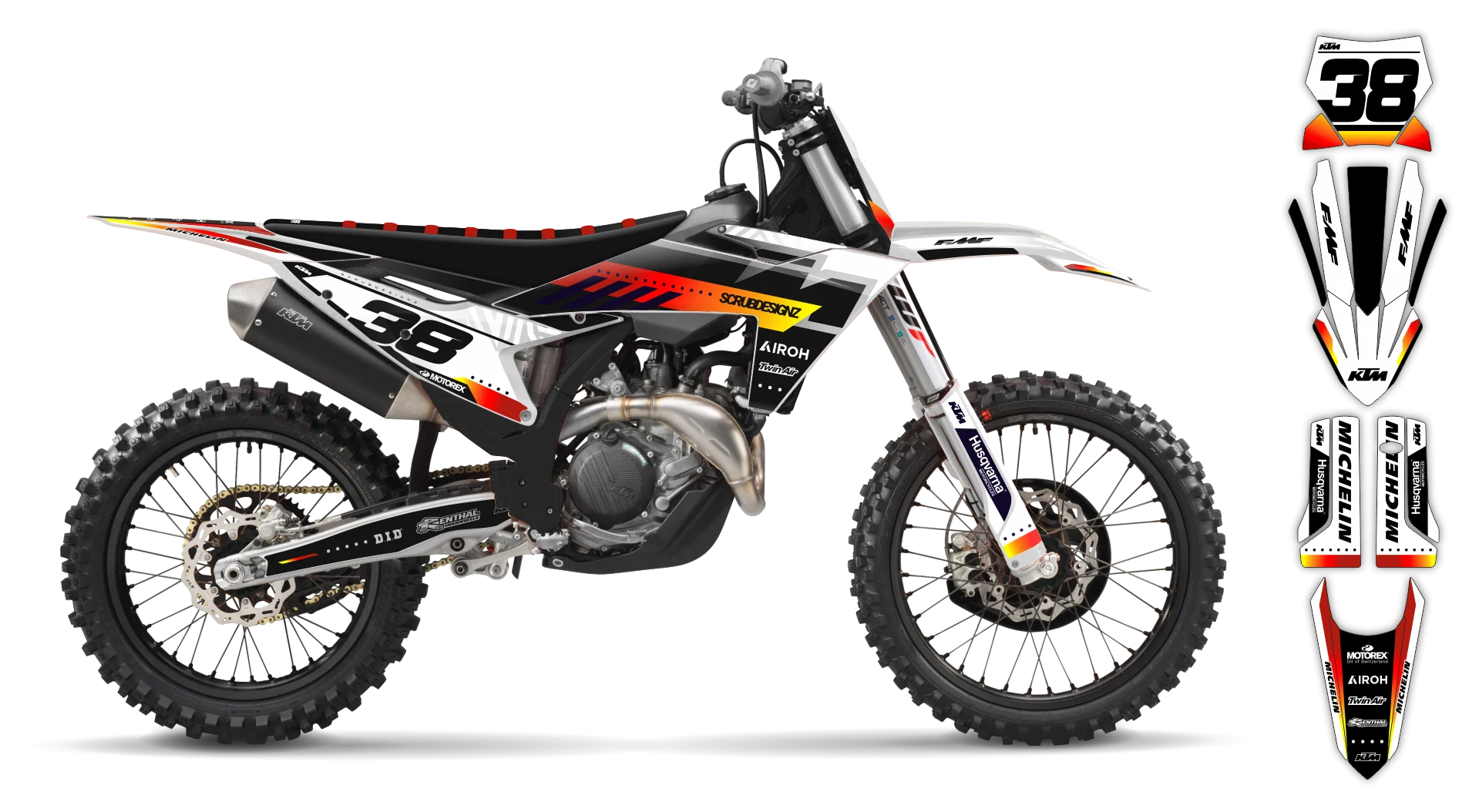 Graphics Kit - KTM - SX SX-F / XC XC-F - 2023-2024 - Slide - LE