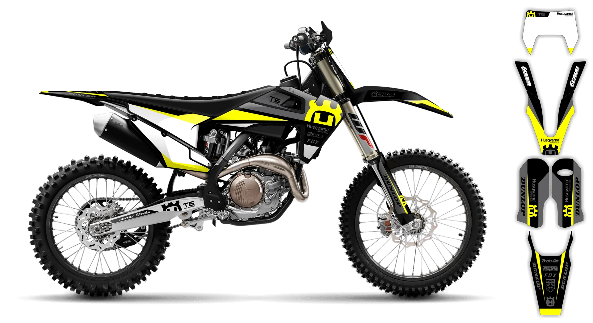 Graphics Kit - Husqvarna 14-> TE-FE Series - 2020-2023 - H7 - R2