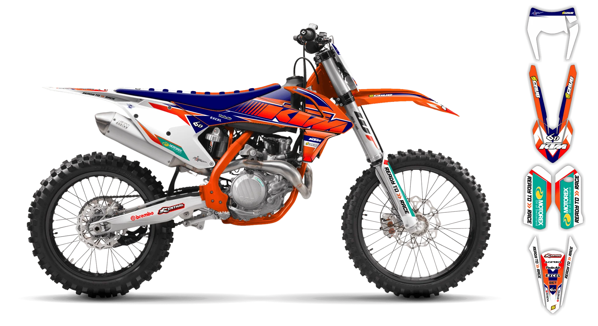 Graphics Kit - KTM - EXC EXC-F / XC-W XCF-W - 2017-2019 - K9 - LE