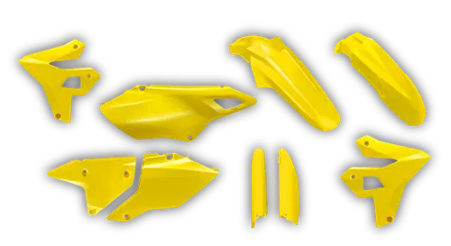 Plastics Kit - Suzuki - DRZ 400 SM - 1999-2024 - Full Kit - Yellow Restyle short fender