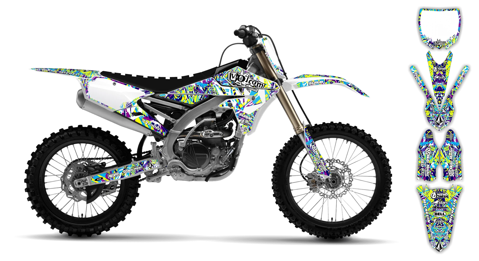 Graphics Kit - Yamaha - YZ250F - 2010-2013 - Volcom - LE