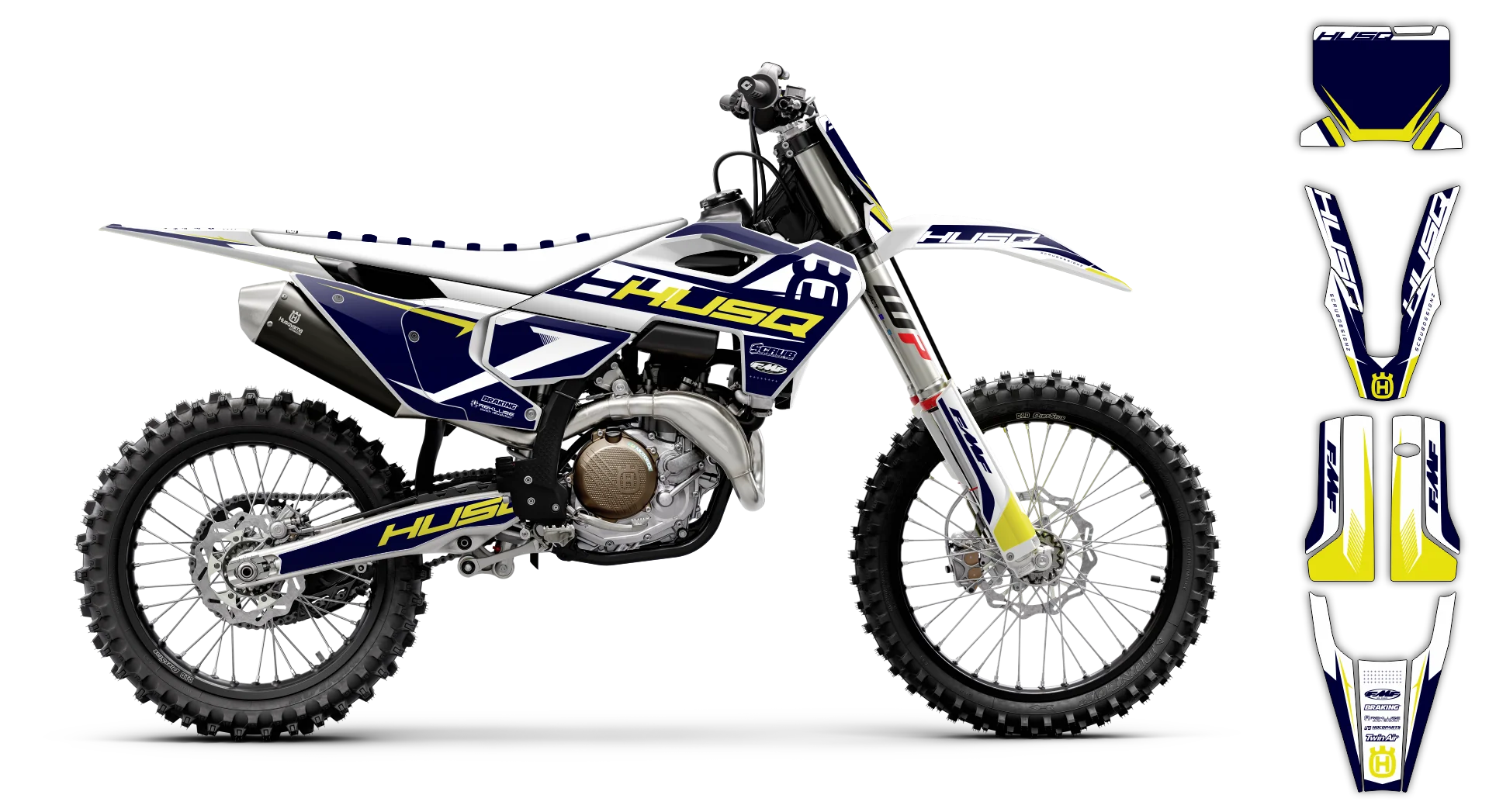 Graphics Kit - Husqvarna 14-> TC-FC-FX Series - 2023-2024 - H-SE1100 - R2