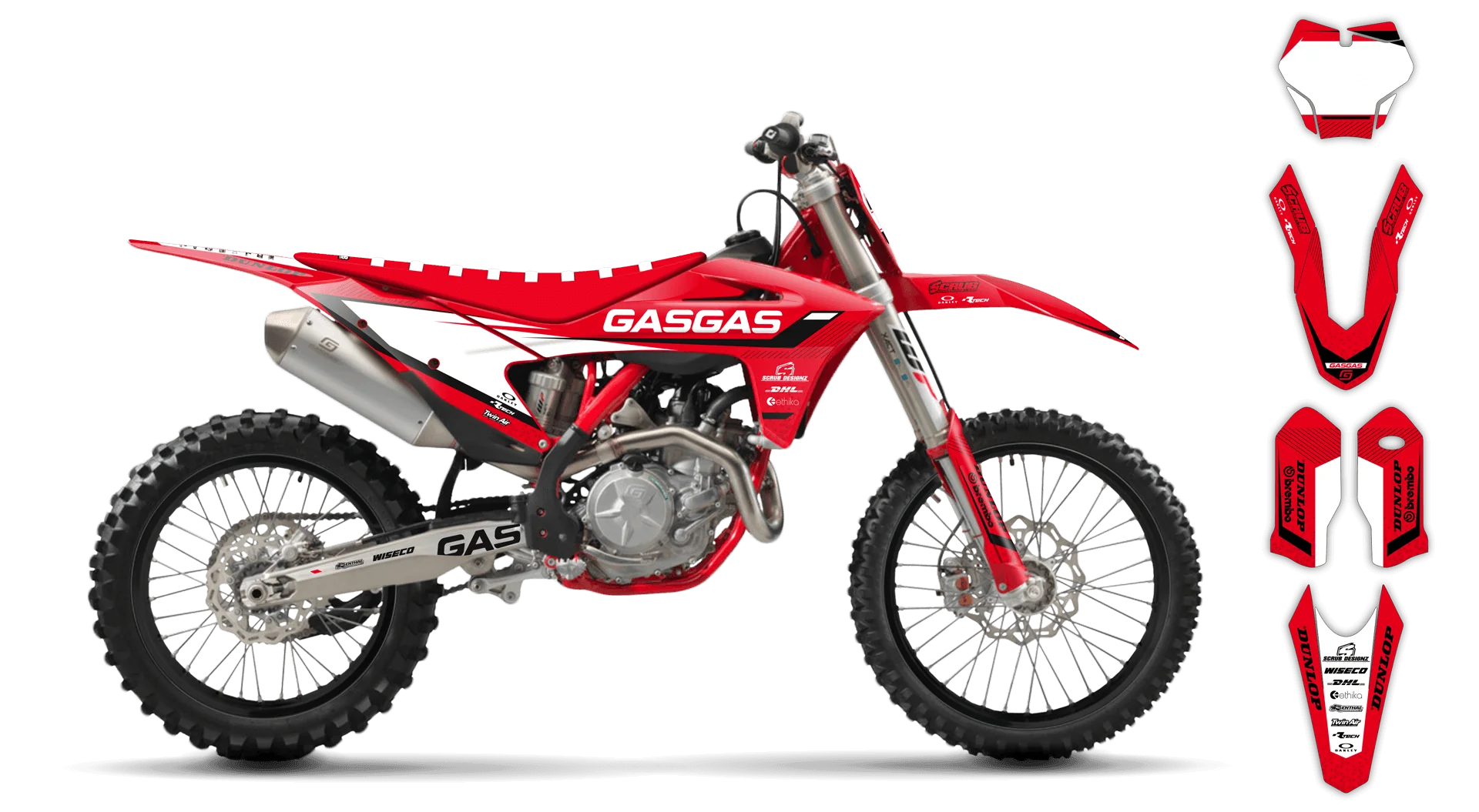 Graphics Kit - Gas Gas - EC EC-F Series - 2014-2017 - G1 - ST