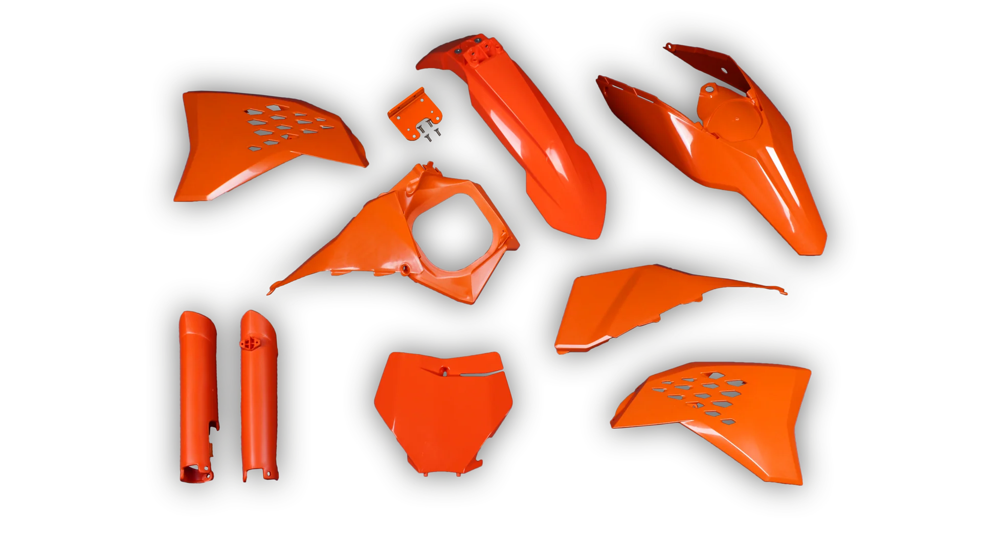Plastics Kit - KTM - SX SX-F / XC XC-F - 2007-2010 - Full Kit - Orange Restyle