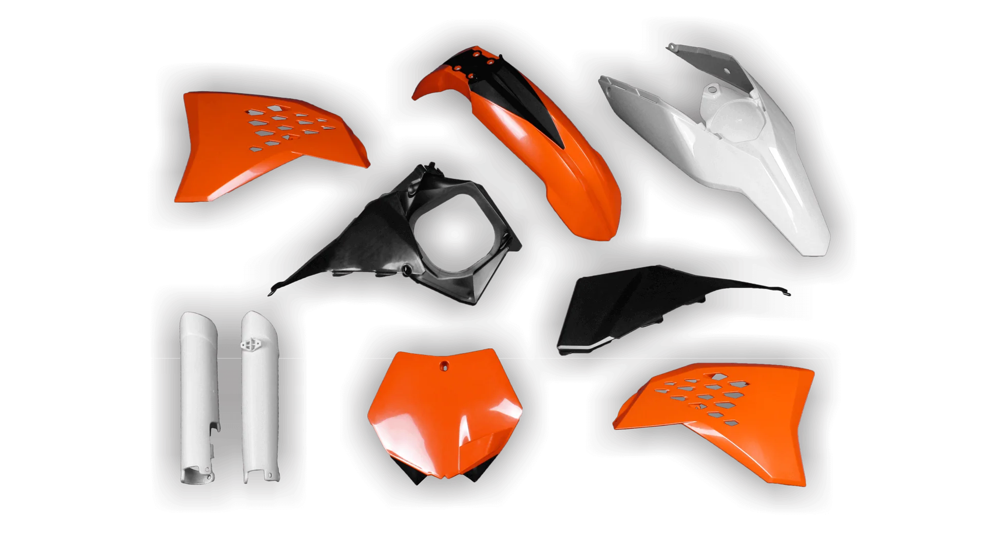 Plastics Kit - KTM - SX SX-F / XC XC-F - 2007-2010 - Full Kit - OEM 2