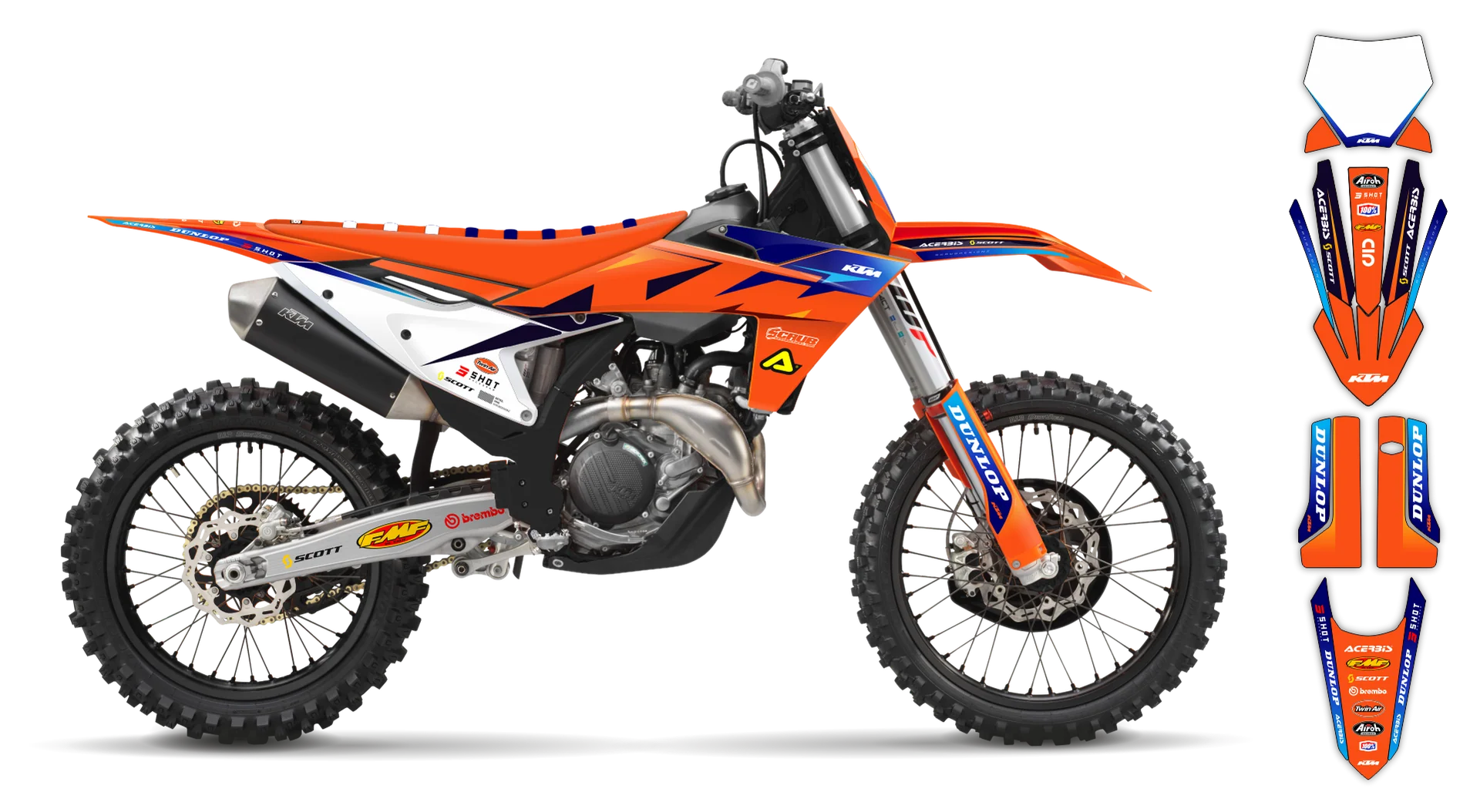 Graphics Kit - KTM - SX SX-F / XC XC-F - 2023-2024 - K19 - R3