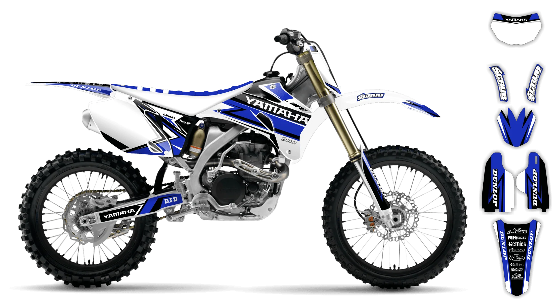 Graphics Kit - Yamaha - WR400F - 2000-2002 - Evolution - R2