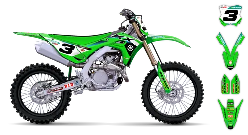Graphics Kit - Kawasaki - KX 500 - 1989-1993 - Factory Replica 2025 - ST