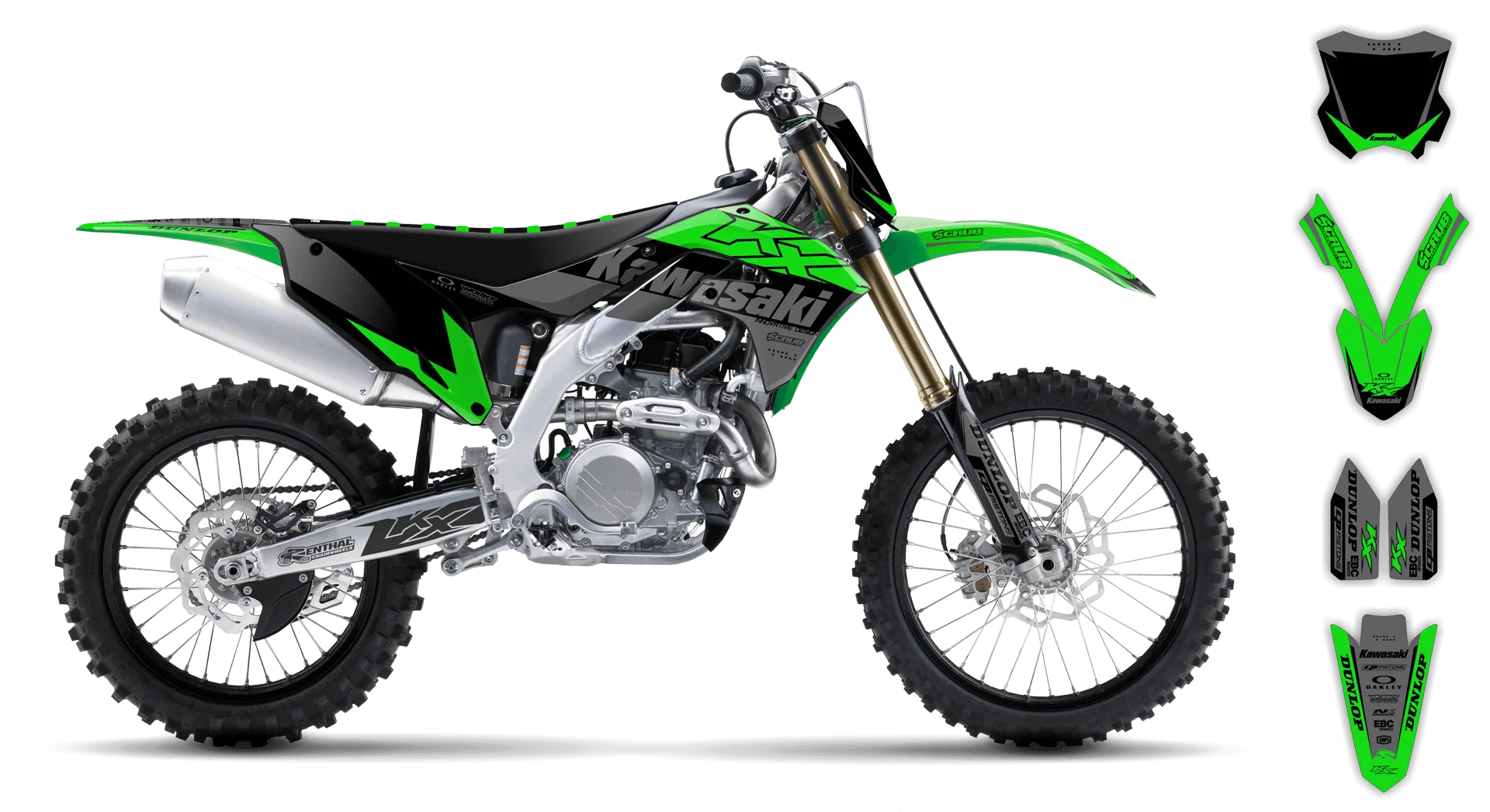 Graphics Kit - Kawasaki - KX 250F - 2021-2024 - Zuniper - LE