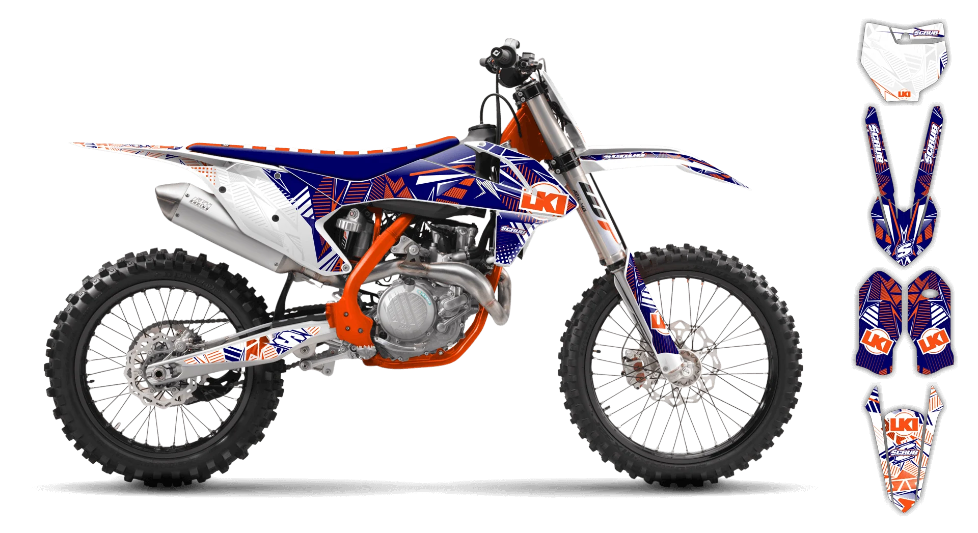 Graphics Kit - KTM - SX 50 - 2016-2023 - Block Pass - LE