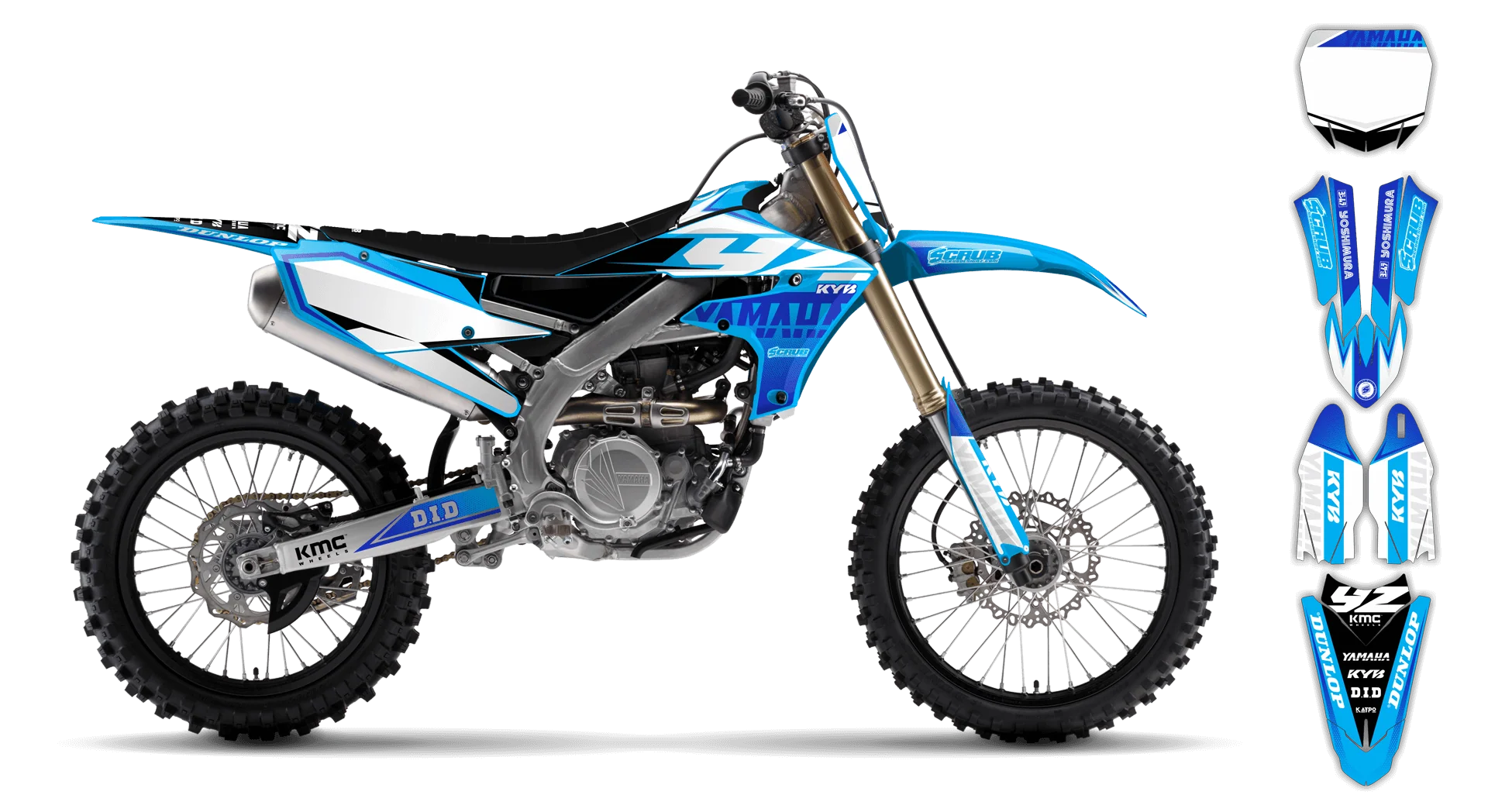 Graphics Kit - Yamaha - YZ250F - 2019-2023 - Discovery - R3