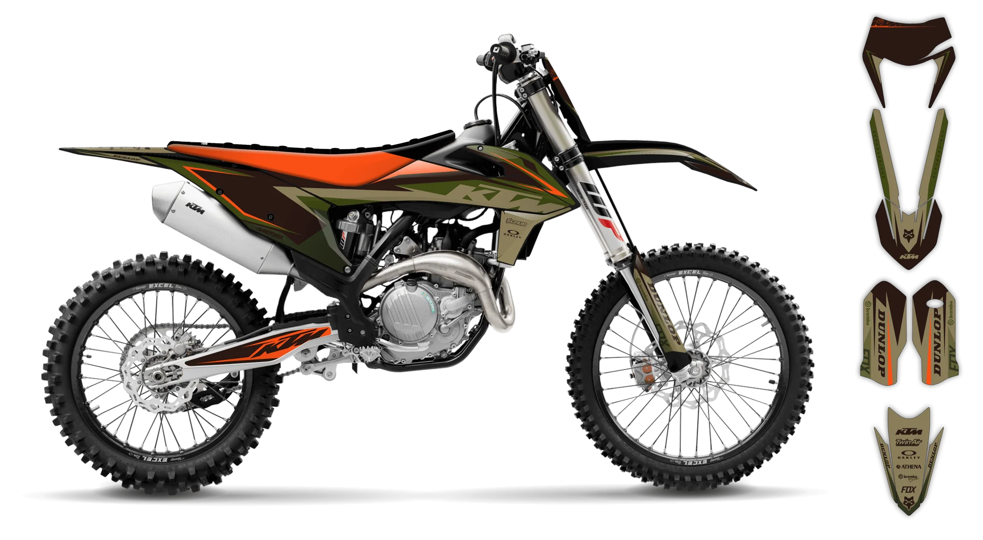 Graphics Kit - KTM - EXC EXC-F / XC-W XCF-W - 2020-2023 - K-SE1083 - R2