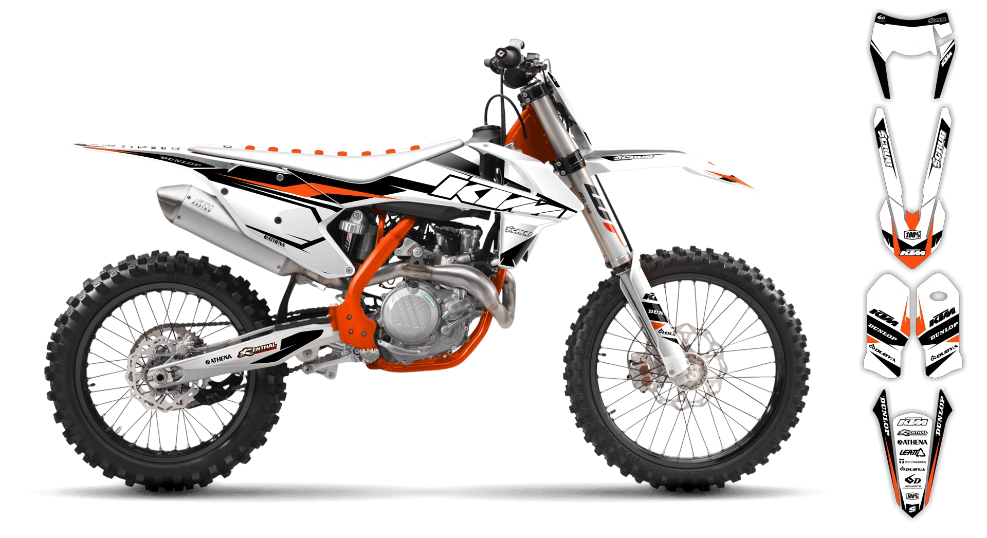 Graphics Kit - KTM - EXC EXC-F / XC-W XCF-W - 2017-2019 - K1 - R1