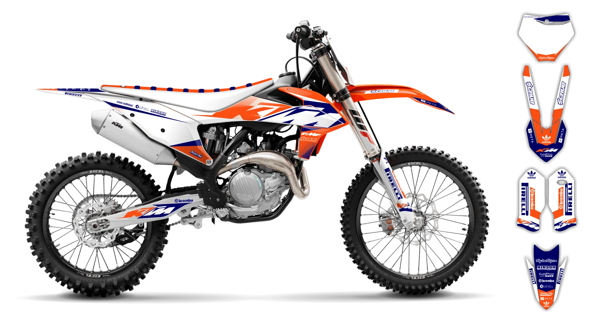 Graphics Kit - KTM - SX SX-F / XC XC-F - 2019-2022 - K15 - LE