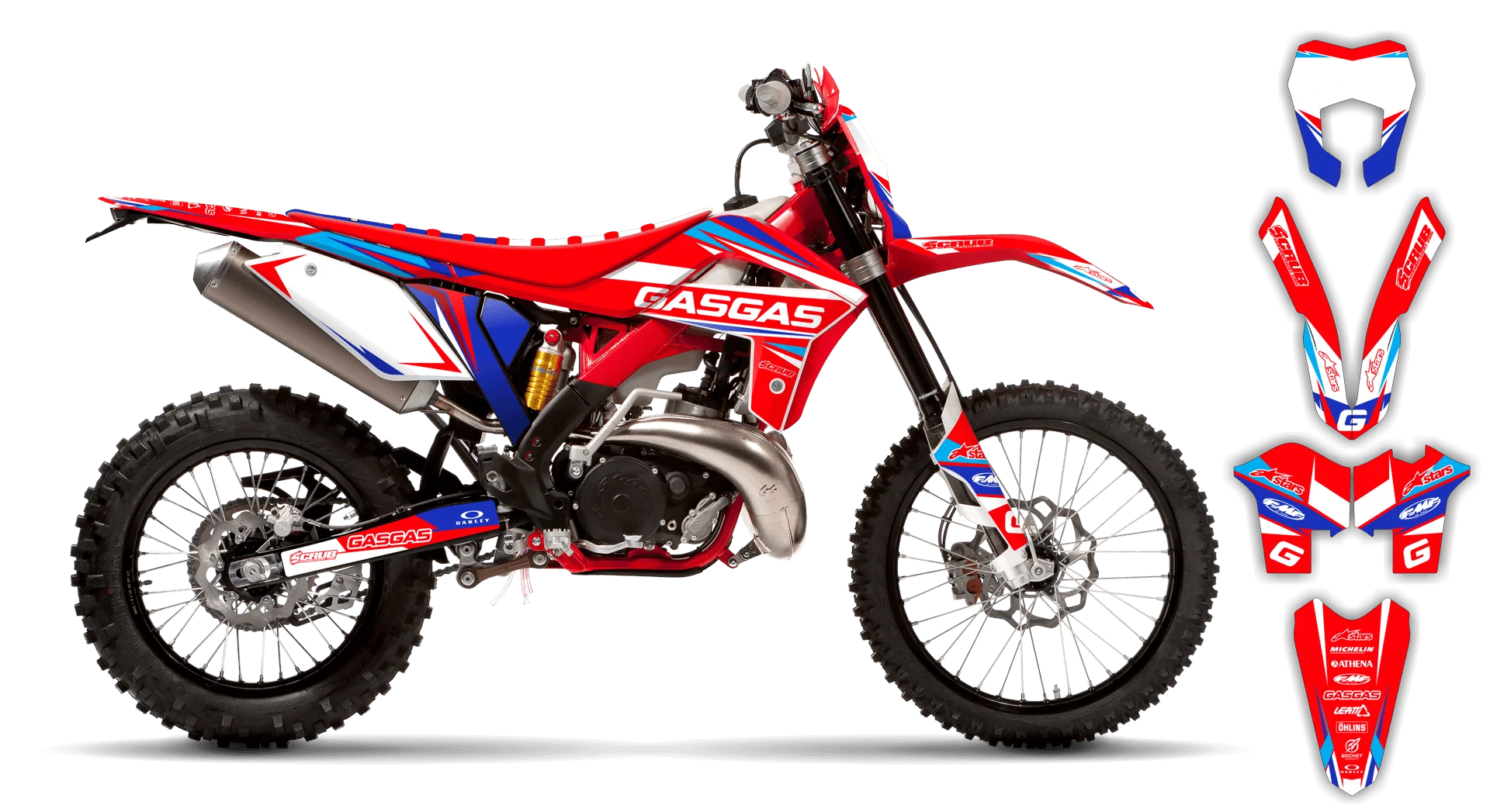 Graphics Kit - Gas Gas - EC EC-F Series - 2014-2017 - Wyvern - LE
