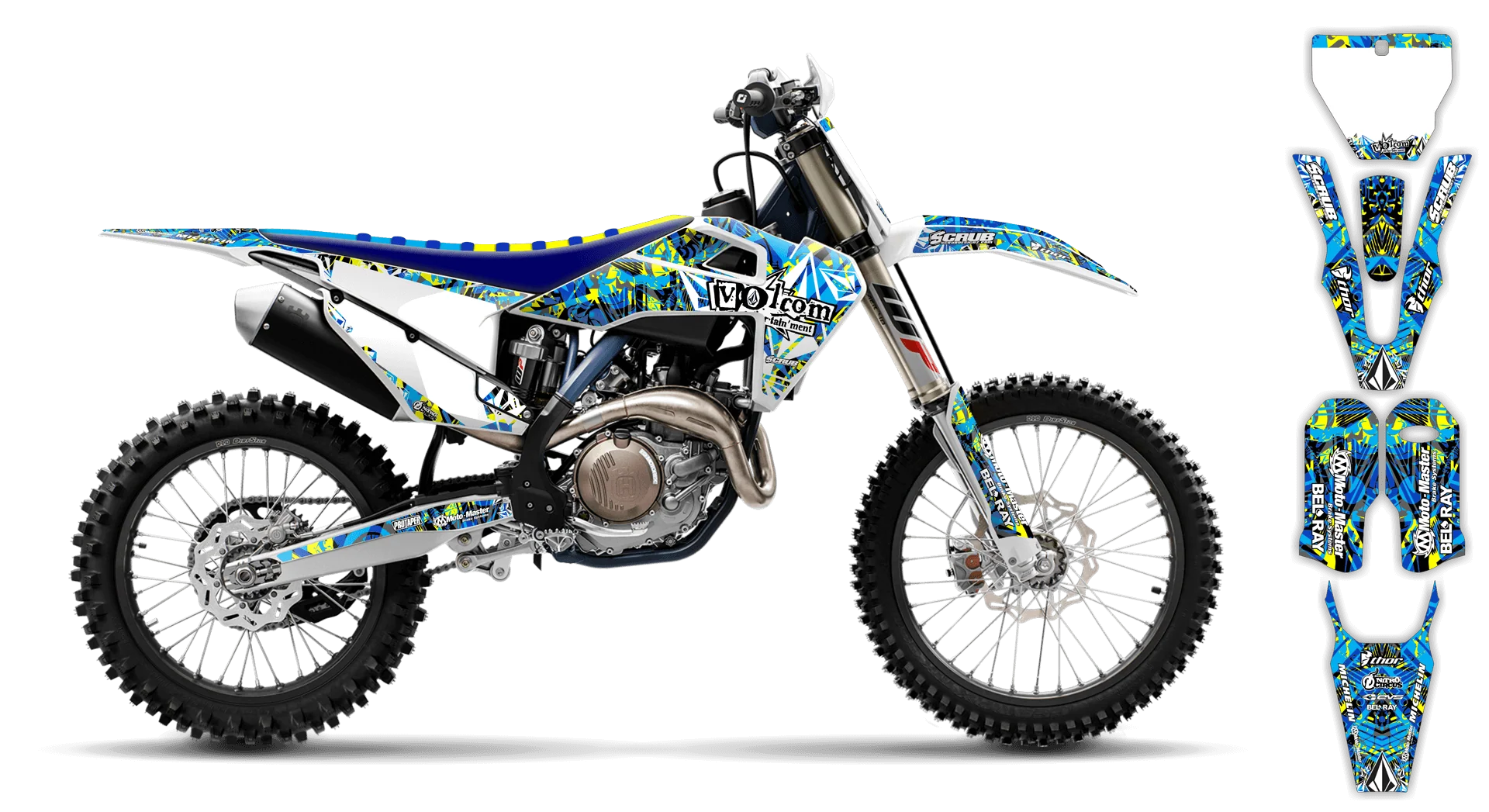 Graphics Kit - Husqvarna 14-> TC-FC-FX Series - 2019-2022 - Volcom - ST