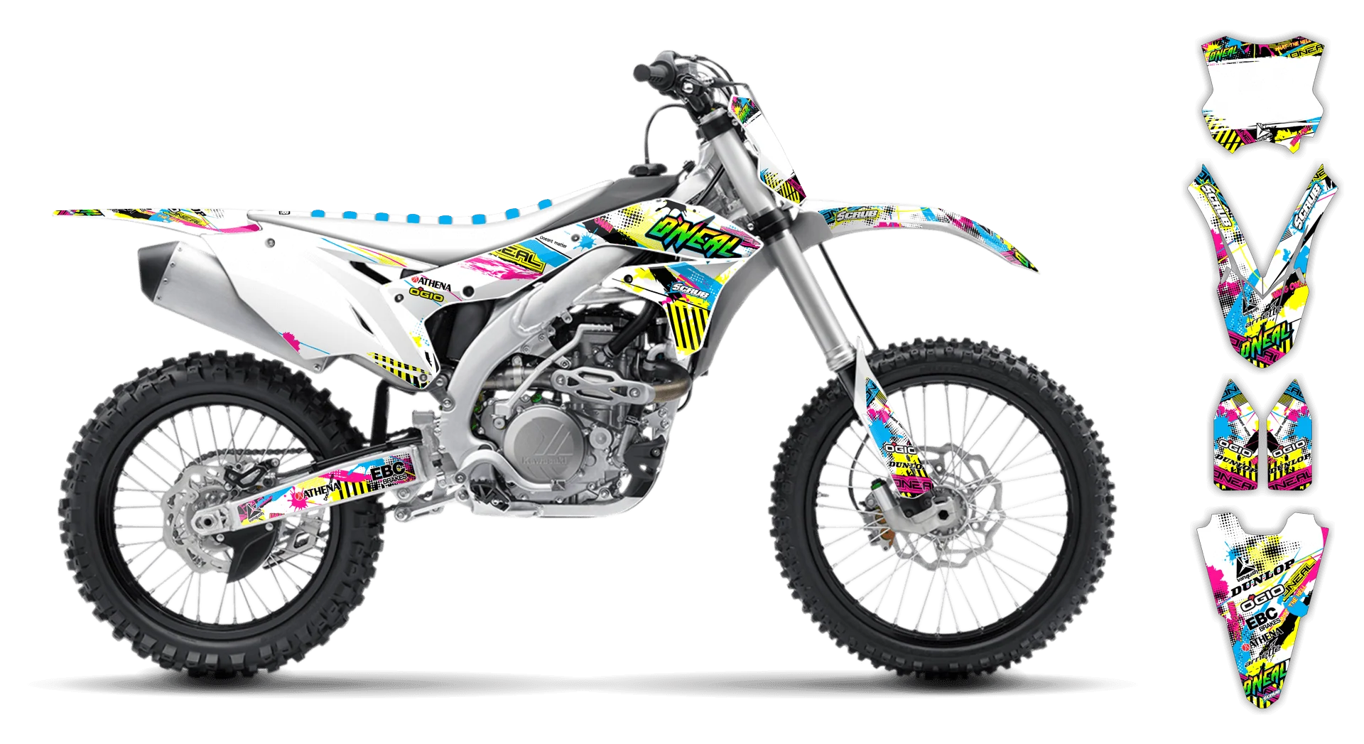 Graphics Kit - Kawasaki - KX 450F - 2016-2018 - H2 - LE