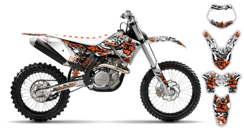Graphics Kit - KTM - SMR Series - 2008-2011 - Attack - ST