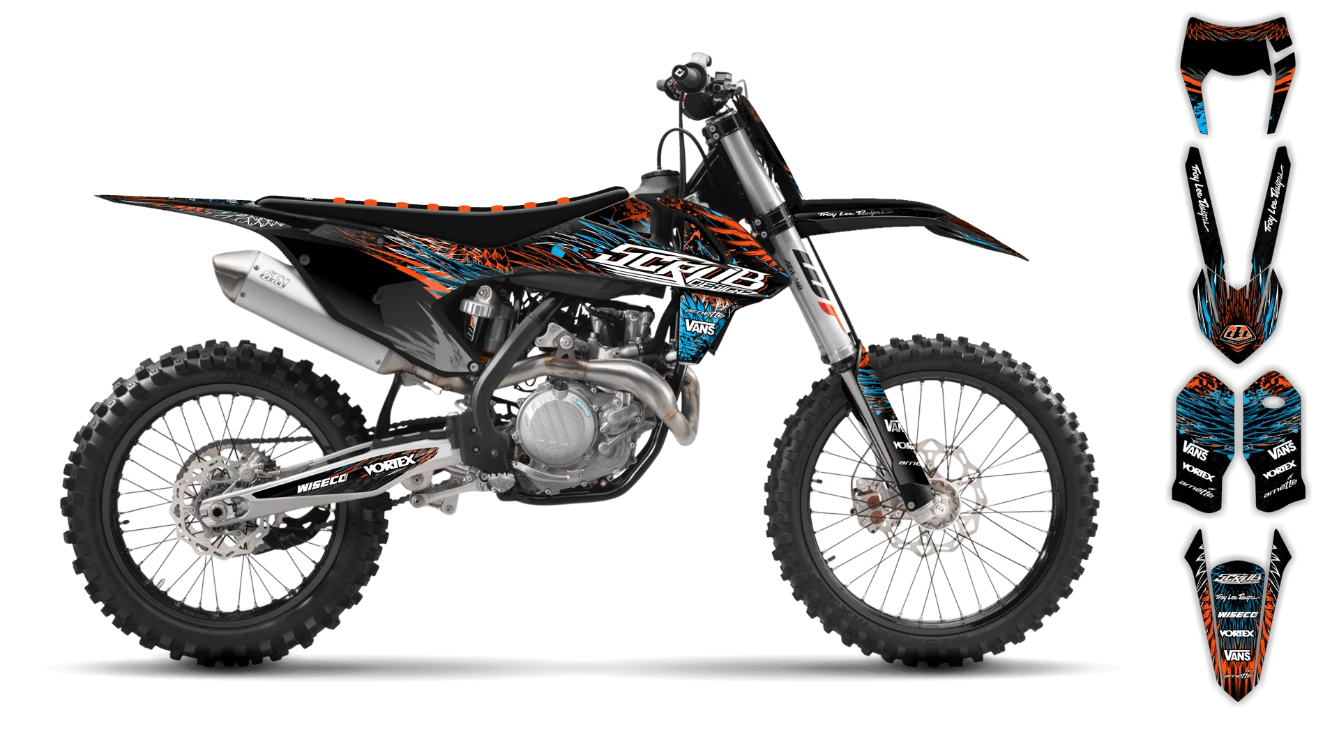 Graphics Kit - KTM - EXC EXC-F / XC-W XCF-W - 2017-2019 - Raven - R2