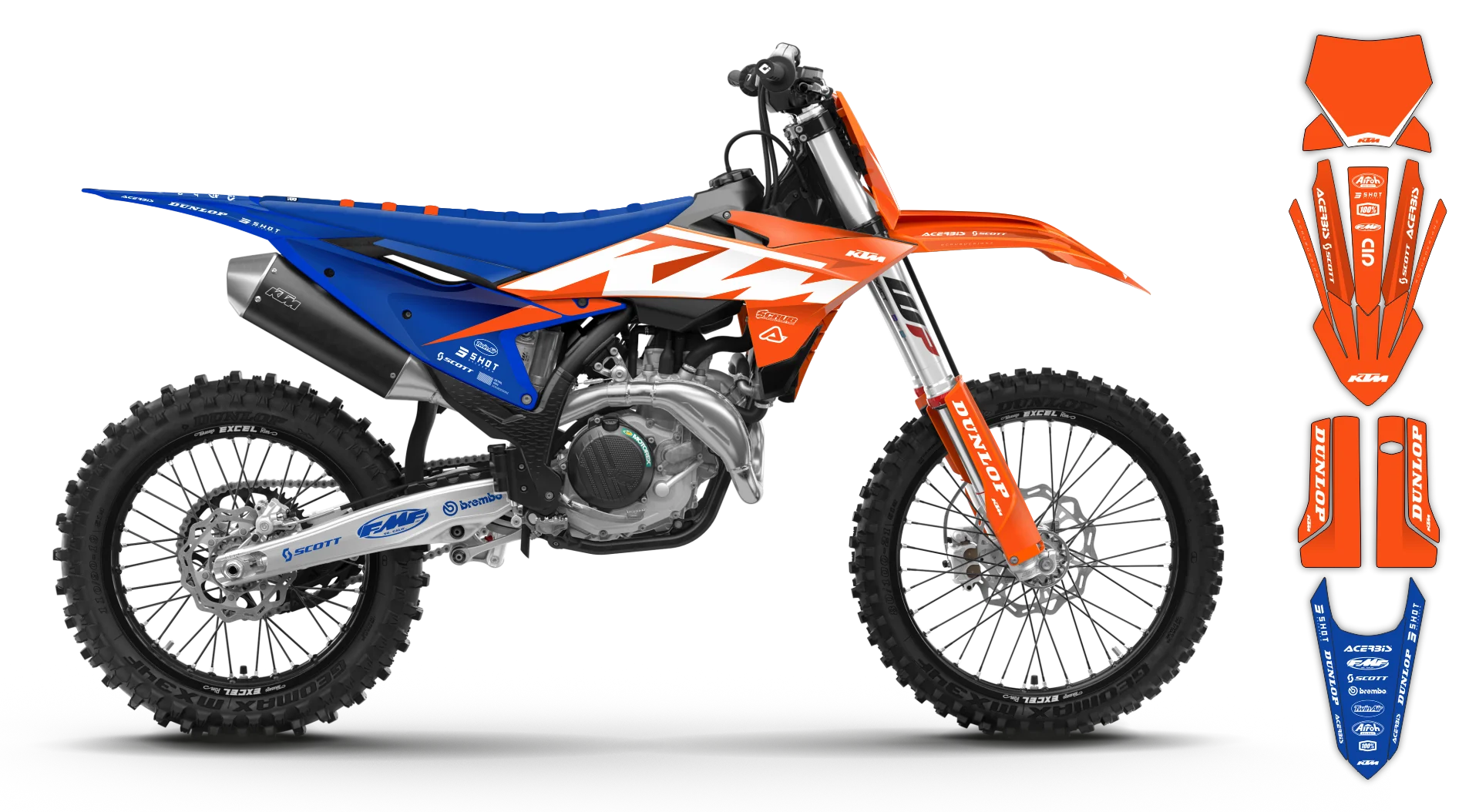 Graphics Kit - KTM - EXC EXC-F / XC-W XCF-W - 2024-2025 - K19 - R6