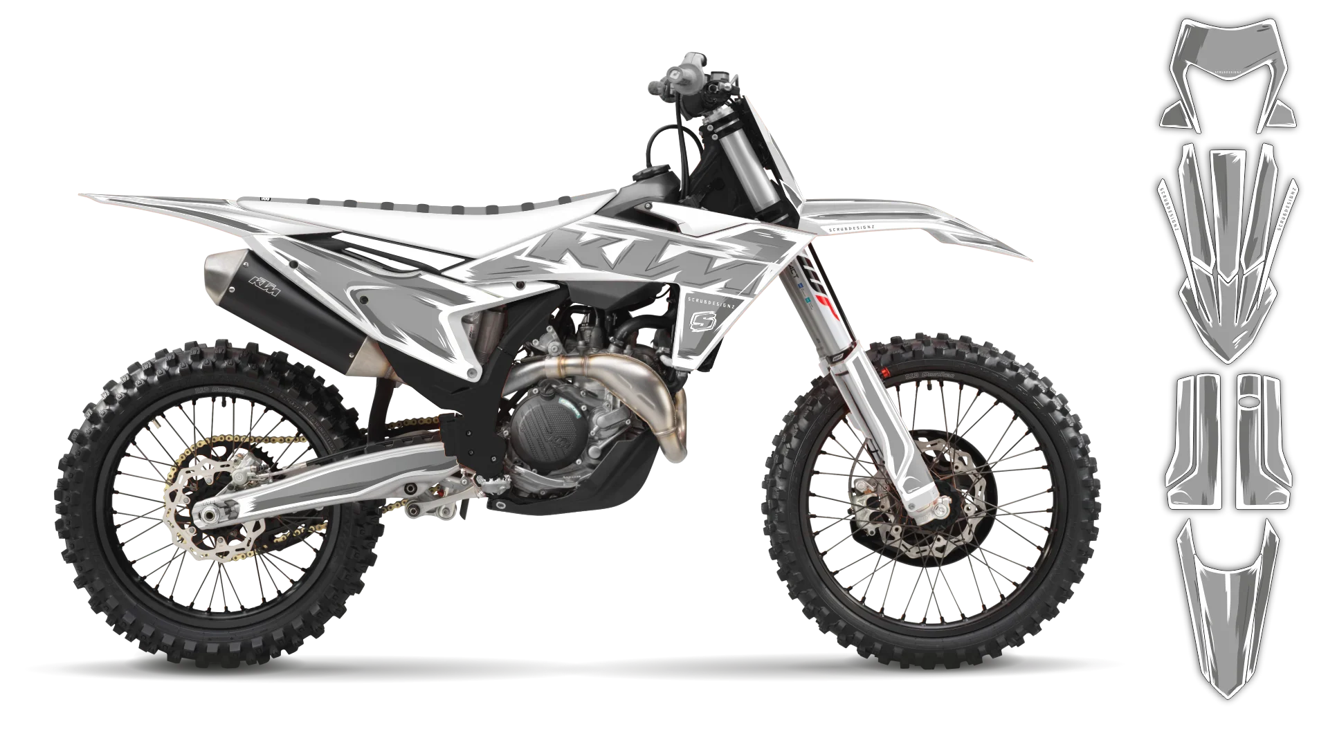 Graphics Kit - KTM - EXC EXC-F / XC-W XCF-W - 2005-2007 - Artlex - R4