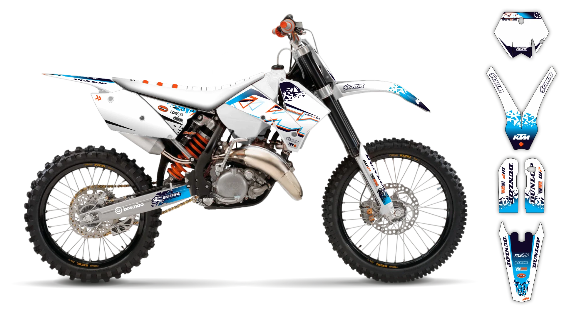 Graphics Kit - KTM - SX SX-F / XC XC-F - 2005-2006 - K6 - LE