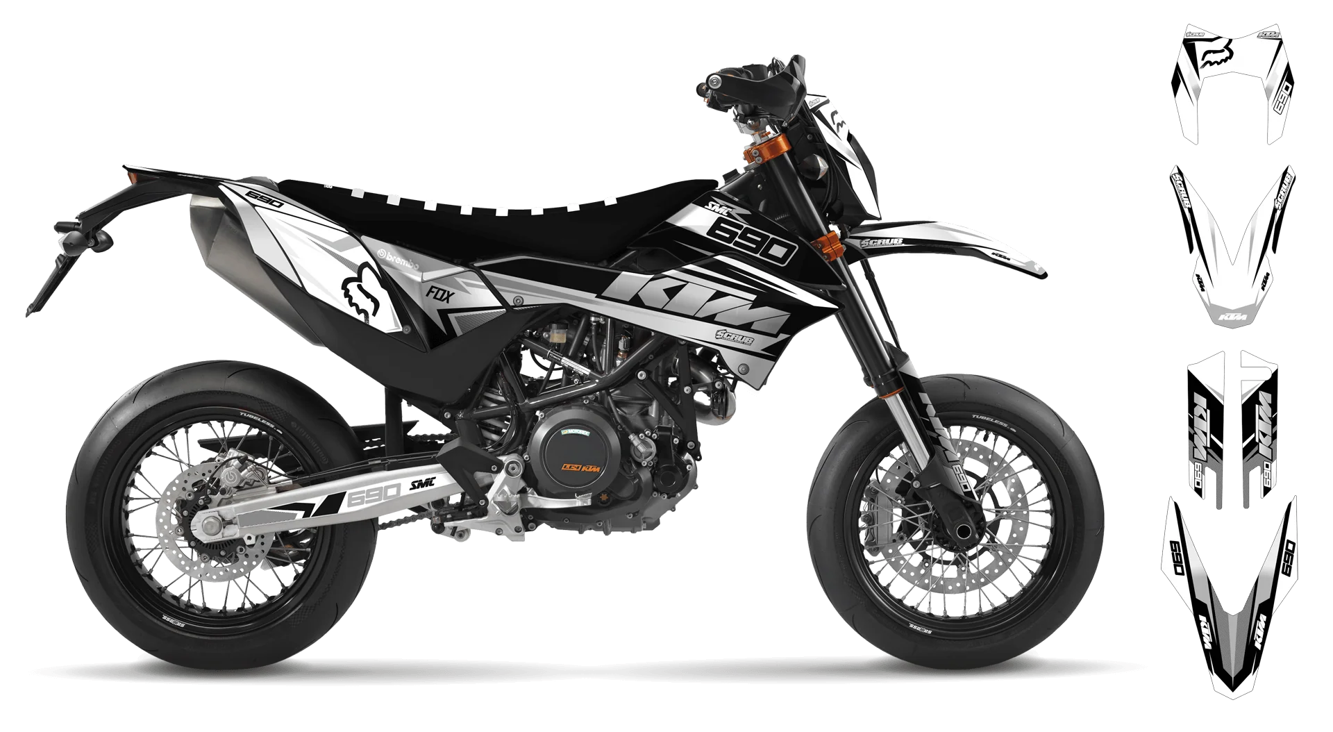 Graphics Kit - KTM - ENDURO 690R - 2012-2018 - K14 690 - R2