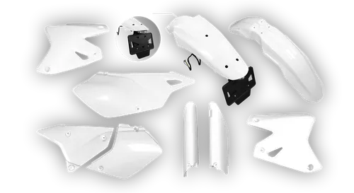 Plastics Kit - Suzuki - DRZ 400 SM - 1999-2024 - Full Kit - White LED