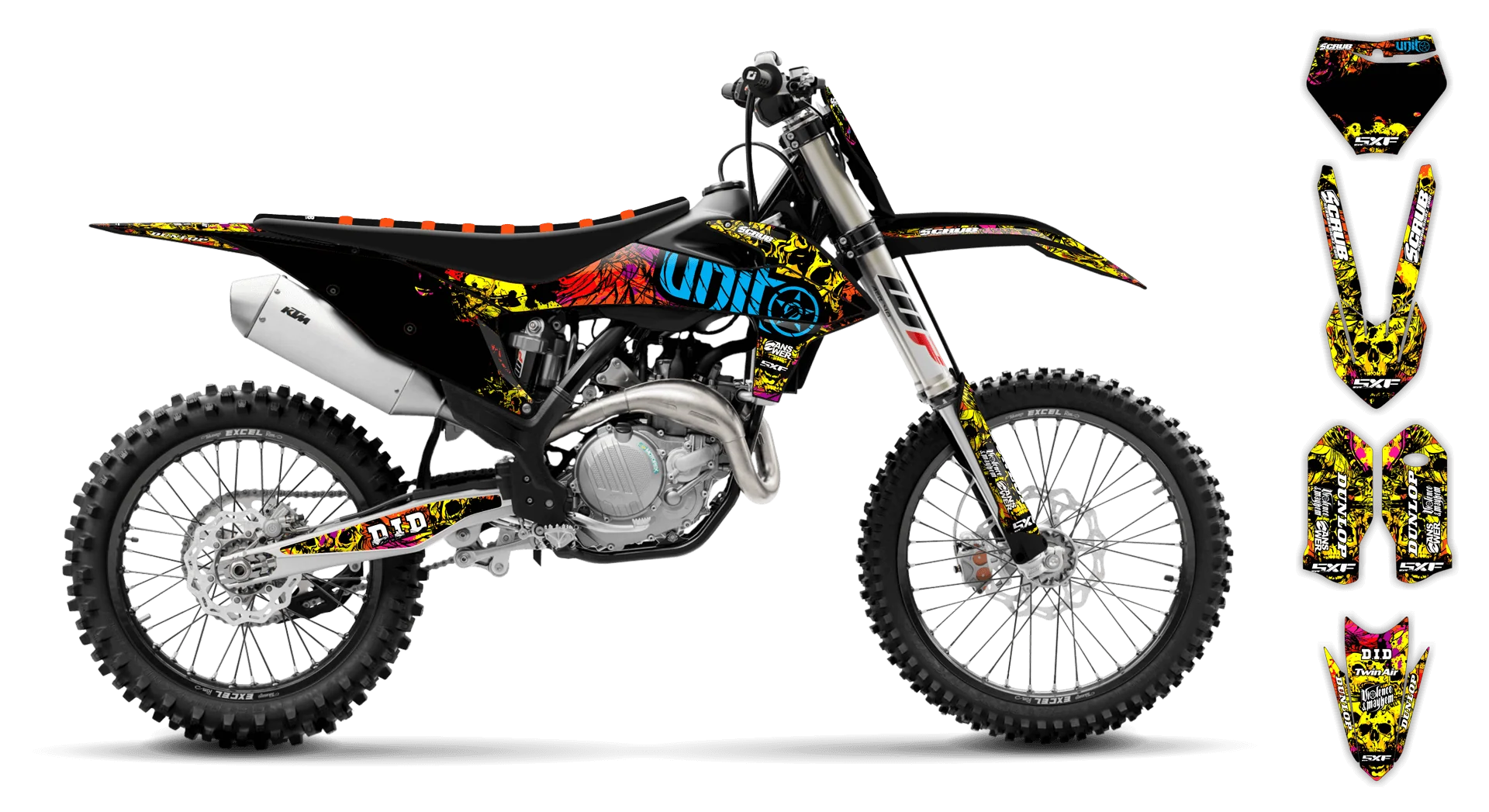 Graphics Kit - KTM - SX SX-F / XC XC-F - 2019-2022 - Wasabi - LE