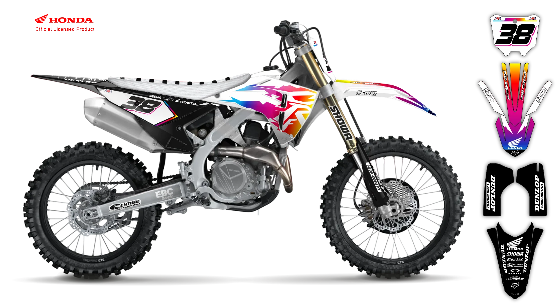 Graphics Kit - Honda - CRF 110 - 2013-2018 - Retro - LE