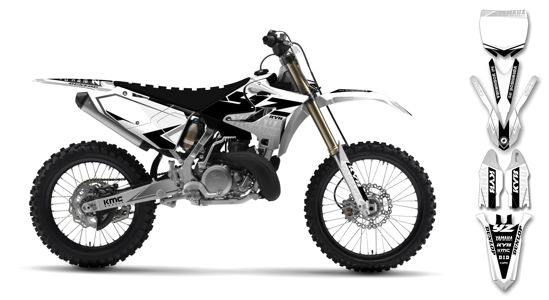 Graphics Kit - Yamaha - YZ 125 - 2015-2020 - Discovery - R1