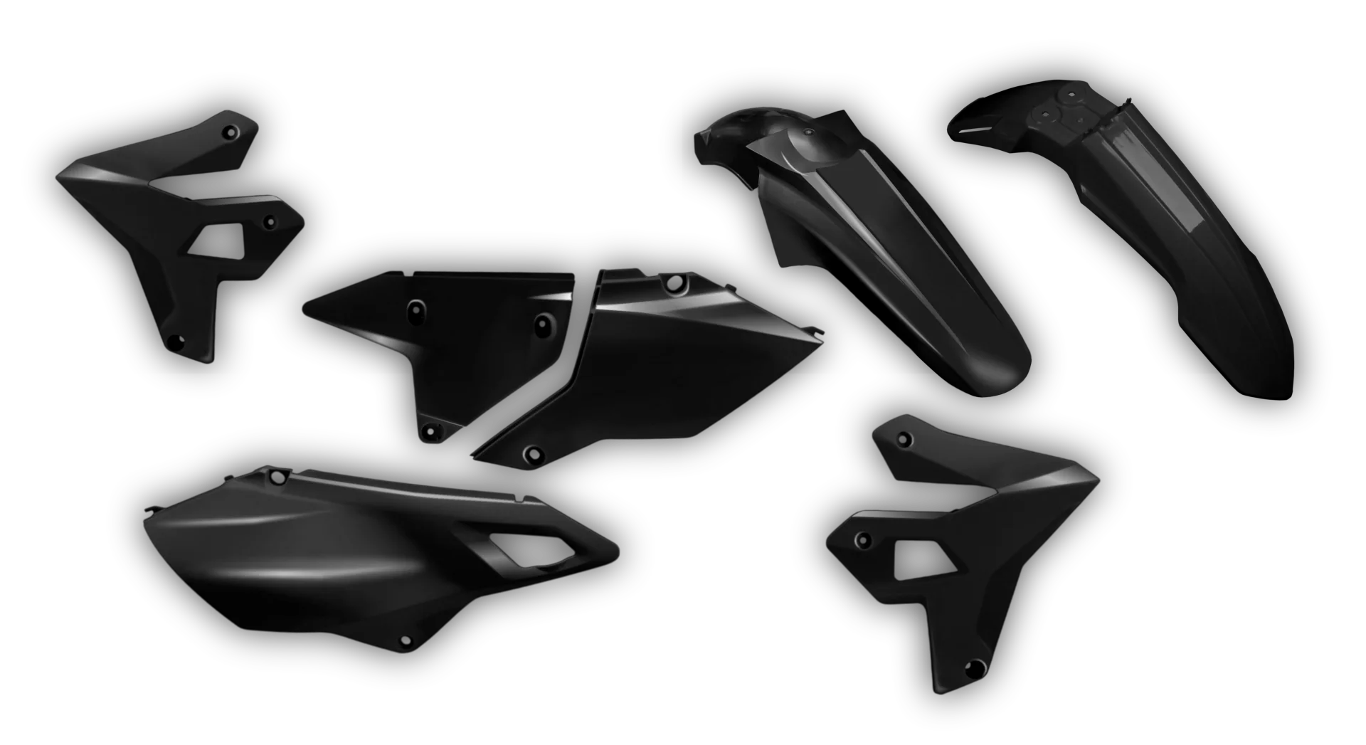 Plastics Kit - Suzuki - DRZ 400 Enduro - 1999-2024 - Full Kit - Black Restyle