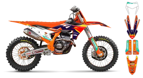 Graphics Kit - KTM - EXC EXC-F / XC-W XCF-W - 2024-2025 - Factory Replica 4 - ST