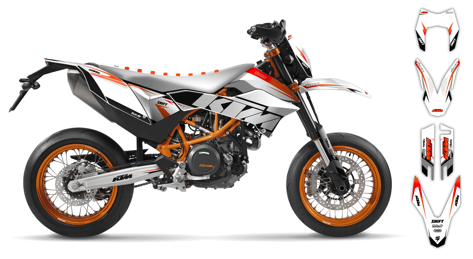 Graphics Kit - KTM - ENDURO 690R - 2008-2011 - K2 - R1