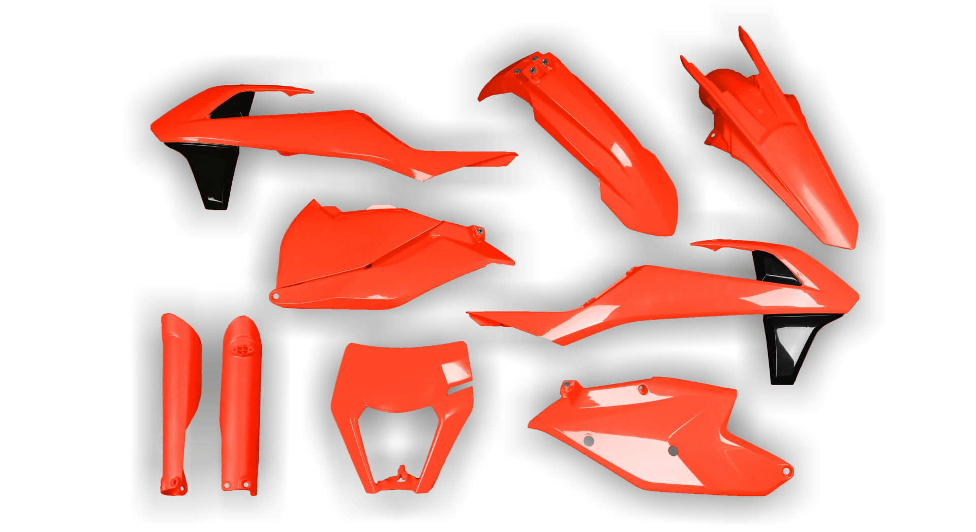 Plastics Kit - KTM - EXC EXC-F / XC-W XCF-W - 2017-2019 - Full Kit - Fluo Orange