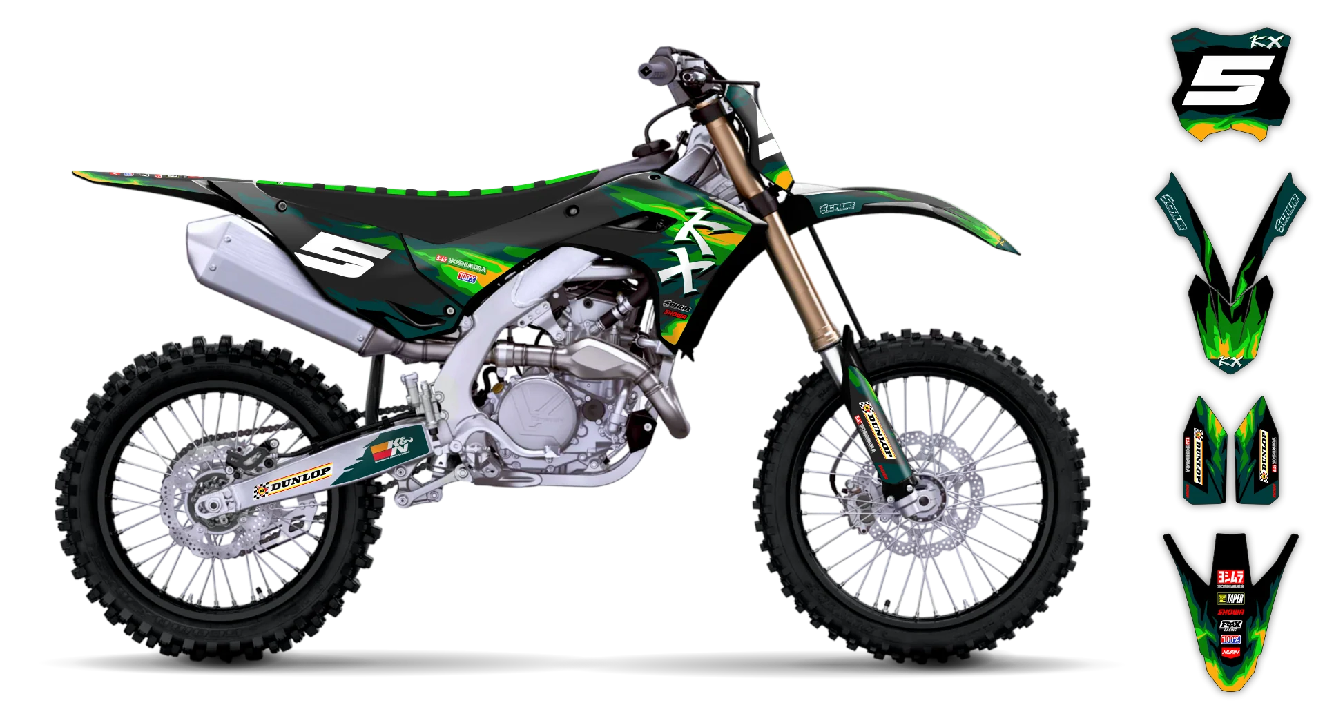 Graphics Kit - Kawasaki - KX 450F - 2024-2025 - Alto-G - R4